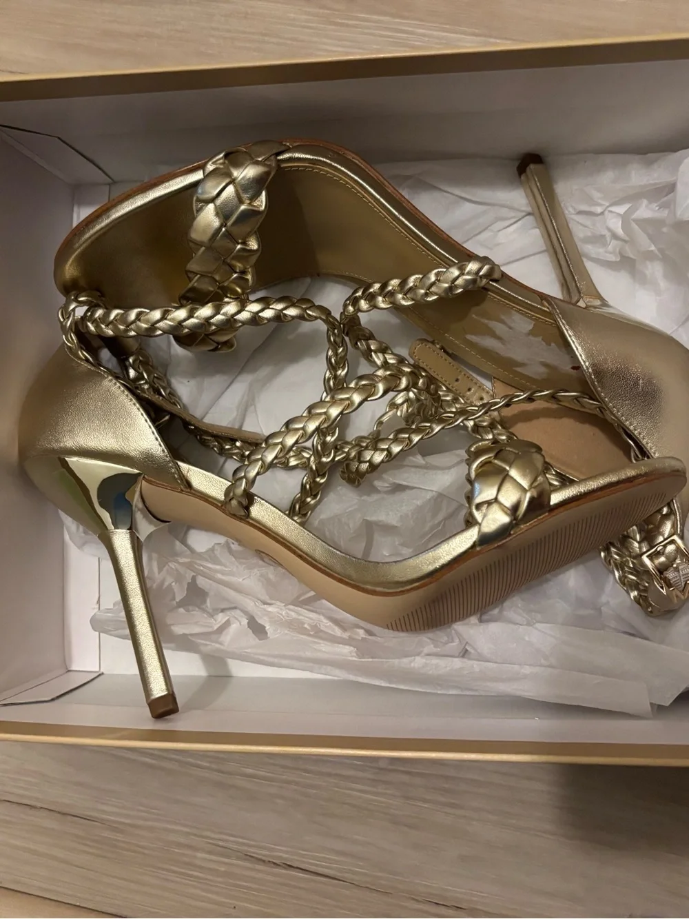 Michael Kors Gold Heels